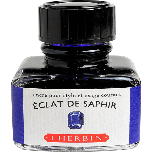 J. Herbin Fountain Pen Eclat De Saphir Bottled Ink-Pen Boutique Ltd