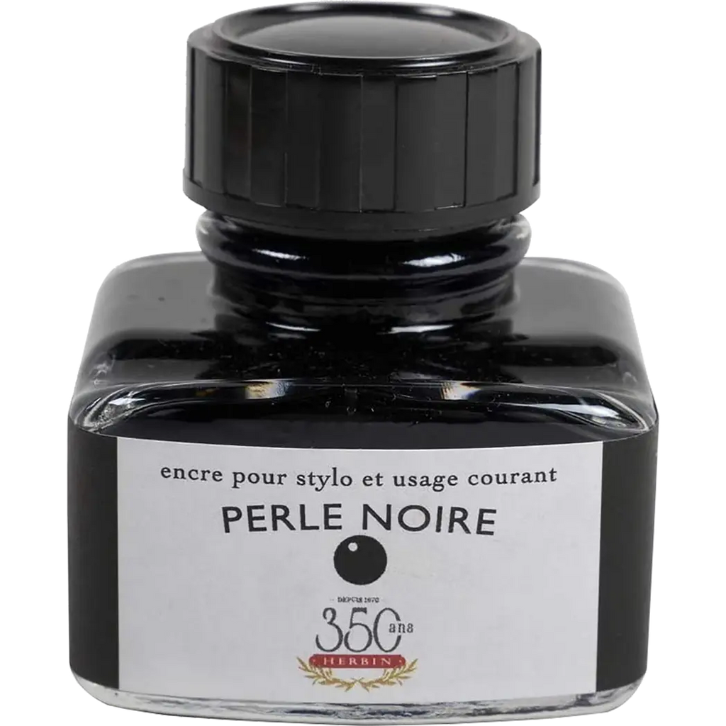 J. Herbin Fountain Pen Perle Noire Bottled Ink-Pen Boutique Ltd
