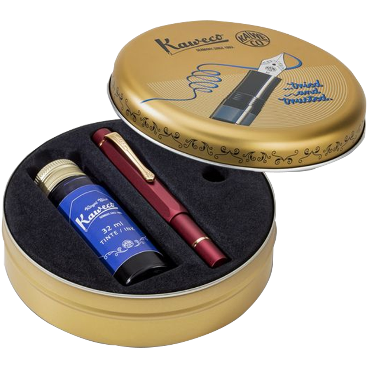 Kaweco Sport Piston Filler Fountain Pen Set - Bordeaux-Pen Boutique Ltd