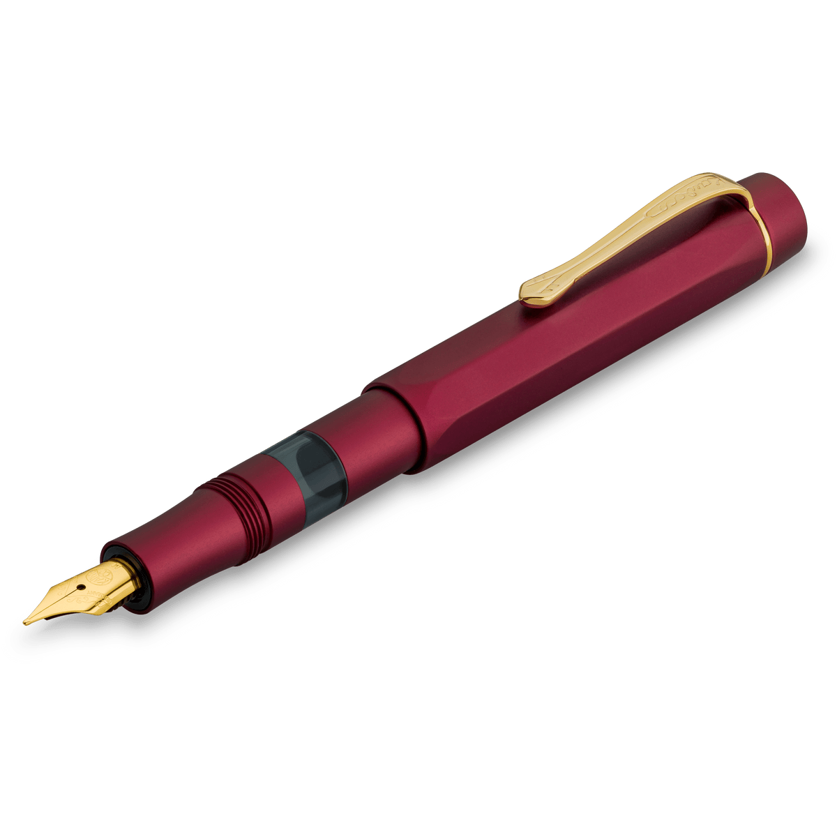 Kaweco Sport Piston Filler Fountain Pen - Solo Bordeaux - Gold Trim-Pen Boutique Ltd