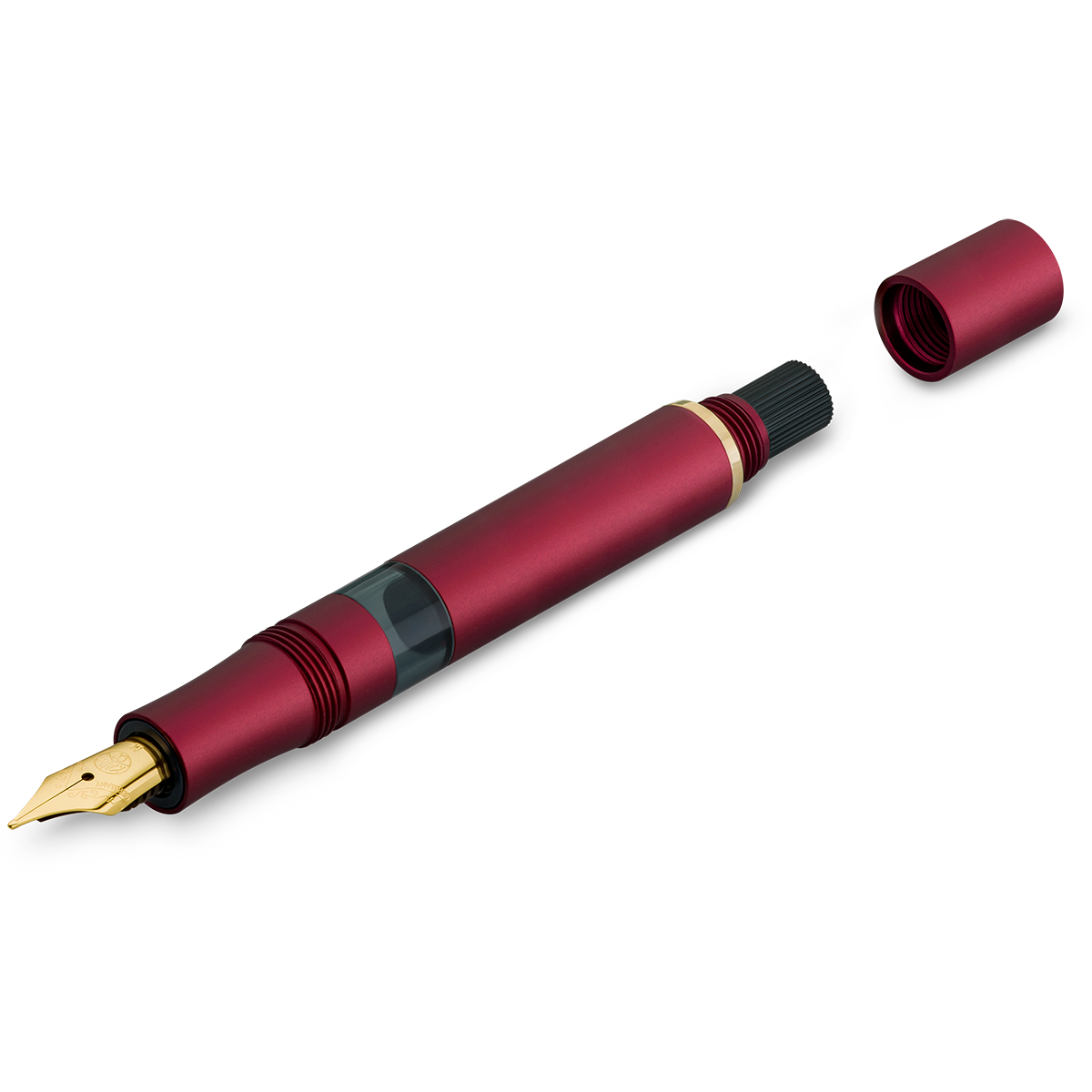 Kaweco Sport Piston Filler Fountain Pen - Solo Bordeaux - Gold Trim-Pen Boutique Ltd