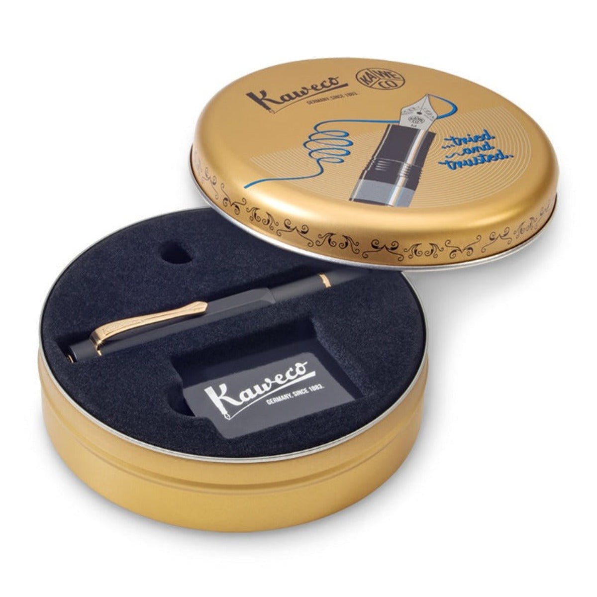 Kaweco PISTON SPORT AL Black/Gold Starter Set I Classic