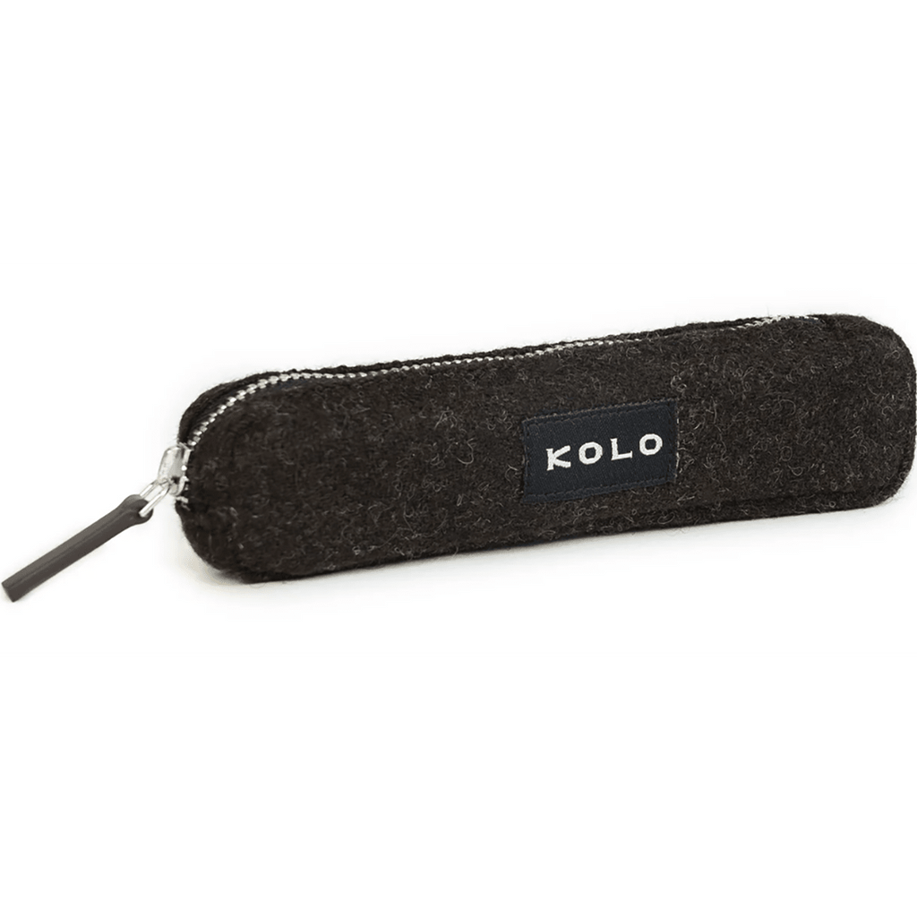 Kolo Parker Mini Pen Case - Solid Black Tweed Edition | Pen Boutique