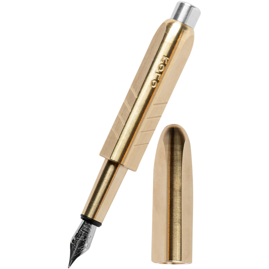 Kolo Tino Fountain Pen - Raw Brass-Pen Boutique Ltd