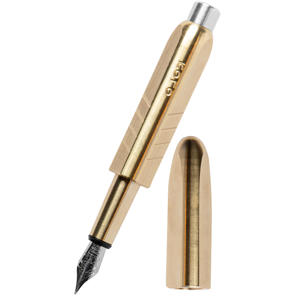 Kolo Tino Fountain Pen - Raw Brass-Pen Boutique Ltd