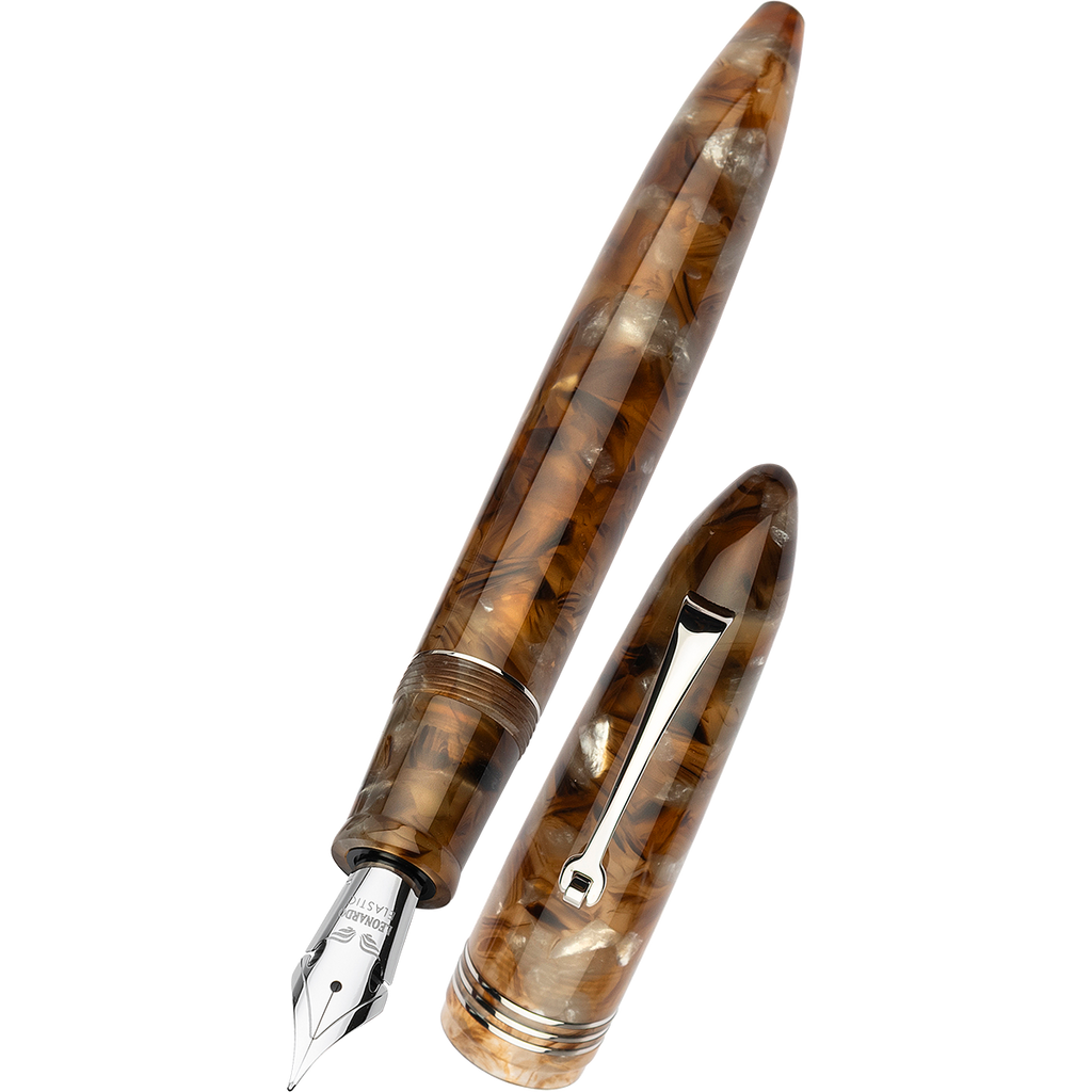 Leonardo Fountain Pen - Acqua Ambrata-Pen Boutique Ltd
