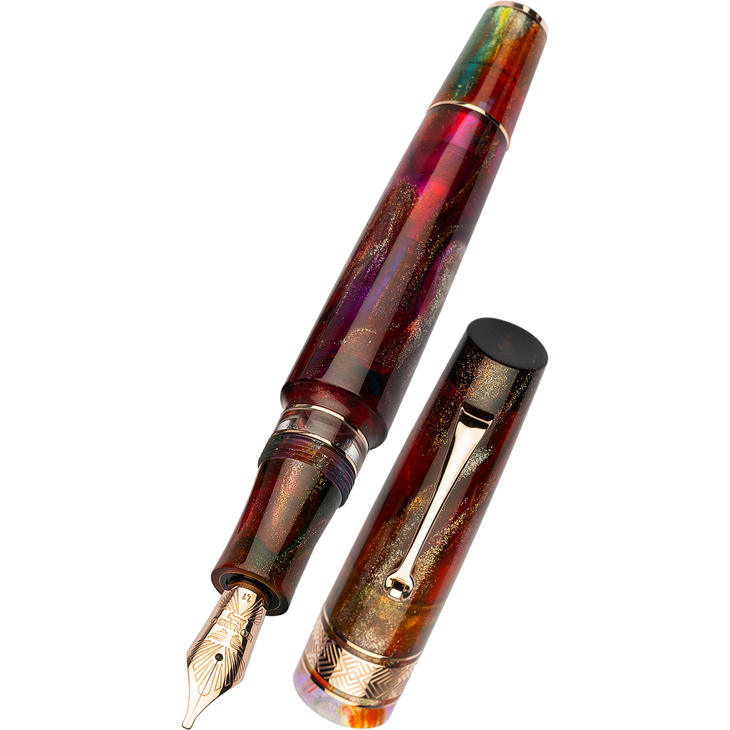 Leonardo Supernova Fountain Pen - Primary Manipulation 5 - Rose Gold Trim (Limited Edition) - Pen Boutique Ltd