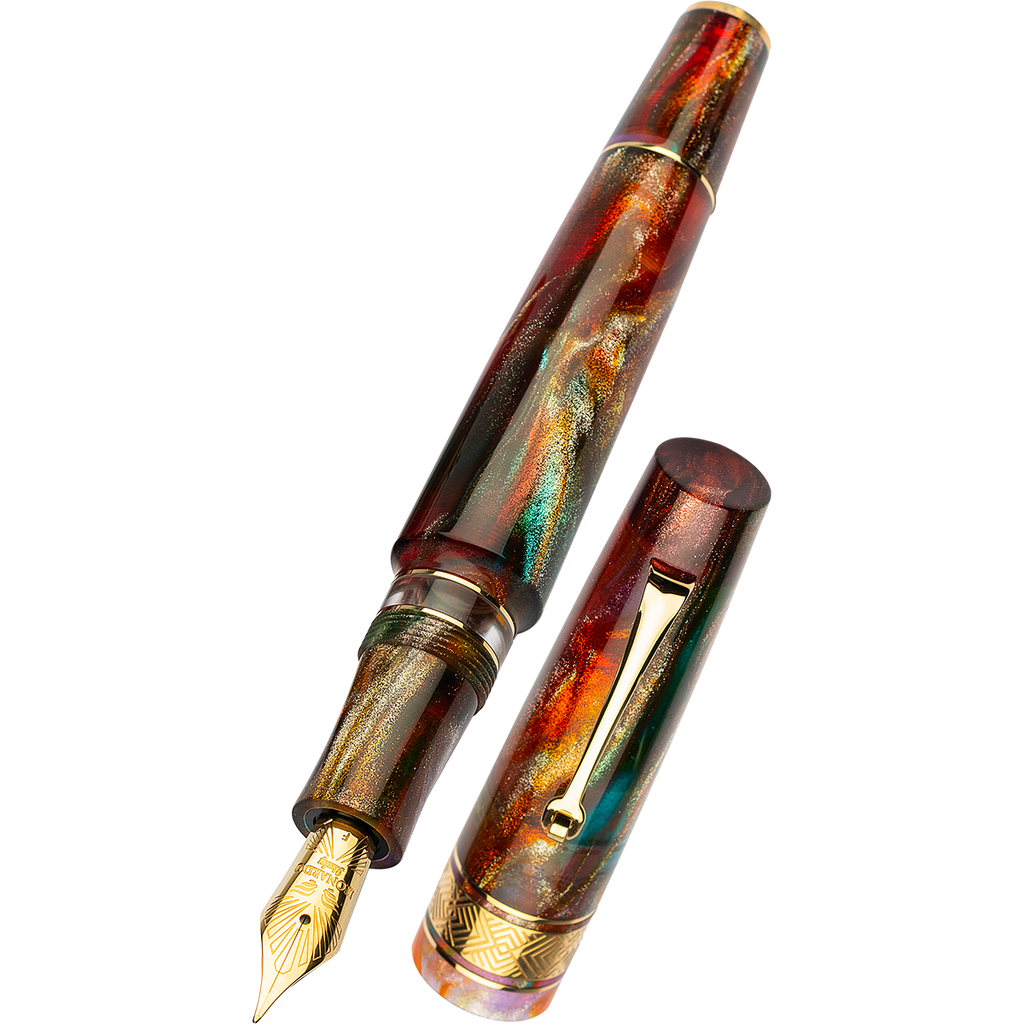 Leonardo Supernova Fountain Pen - Primary Manipulation 5 - Yellow Gold Trim (Limited Edition) - Pen Boutique Ltd