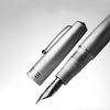 Leonardo Momento Zero Fountain Pen - Alumina - Aluminium Trim (Limited Edition)-Pen Boutique Ltd