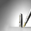 Leonardo Momento Zero Fountain Pen - Alumina - Gold Trim (Limited Edition)-Pen Boutique Ltd