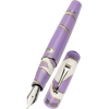 Leonardo Momento Zero Fountain Pen - Nuvola Lilac - Silver Trim - Steel Nib (Numbered Edition)-Pen Boutique Ltd