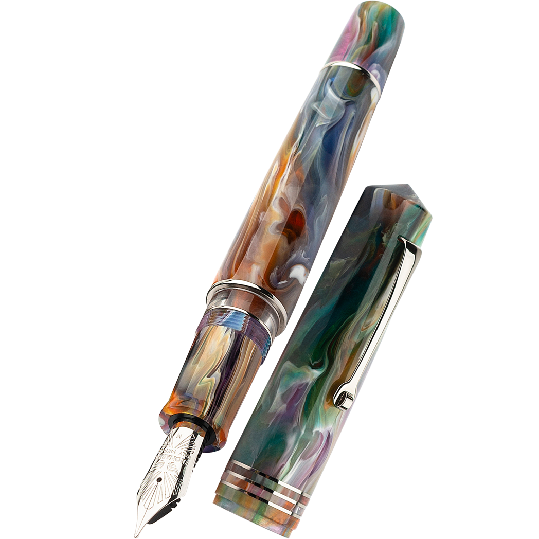 Leonardo Momento Zero Grande 2.0 Fountain Pen - Primary Manipulation 1 - Glossy Finish - 14k (Limited Edition)-Pen Boutique Ltd