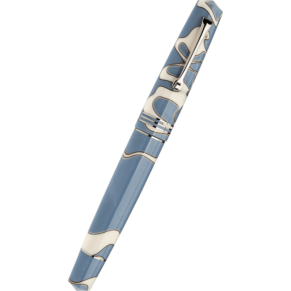 Leonardo Momento Zero Fountain Pen - Nuvola - Silver Trim (Numbered Edition)-Pen Boutique Ltd