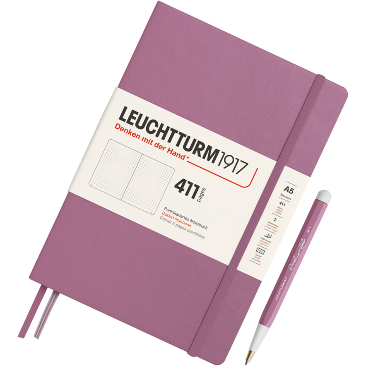 Leuchtturm 1917 411 Hardcover Notebook - A5 - Dotted-Pen Boutique Ltd