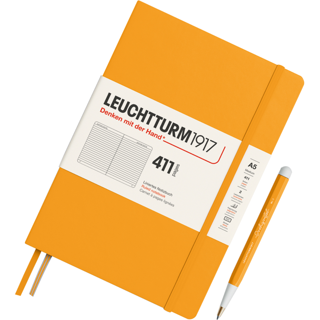 Leuchtturm 1917 411 Hardcover Notebook - A5 - Ruled-Pen Boutique Ltd