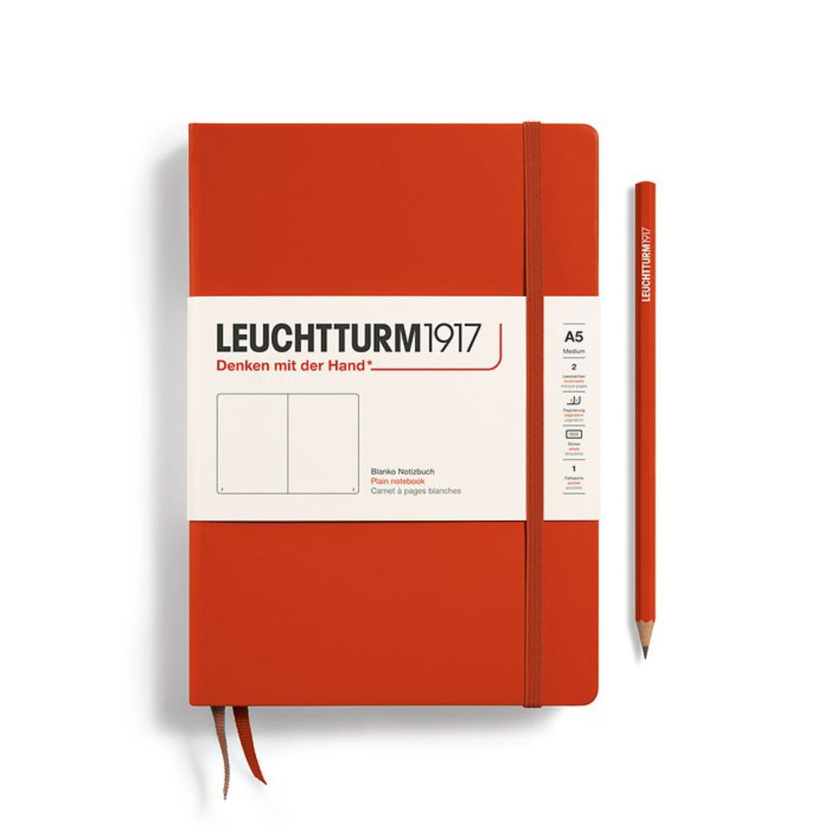Leuchtturm 1917 Hardcover Notebook - A5 - Plain-Pen Boutique Ltd