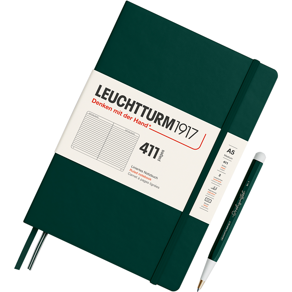 Leuchtturm 1917 411 Hardcover Notebook - A5 - Ruled-Pen Boutique Ltd