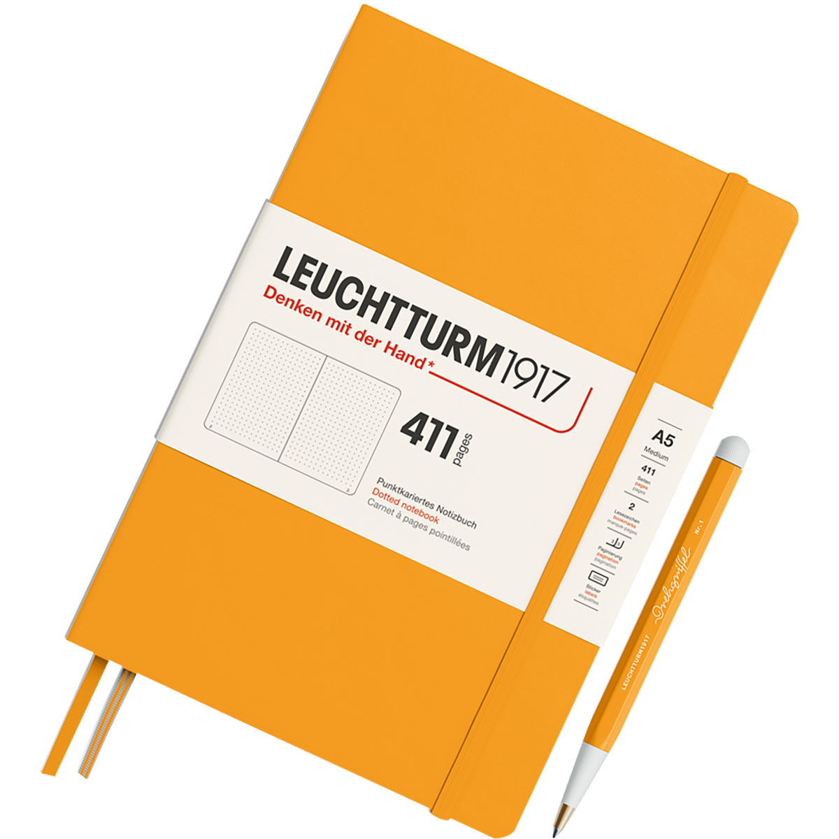 Leuchtturm 1917 411 Hardcover Notebook - A5 - Dotted-Pen Boutique Ltd