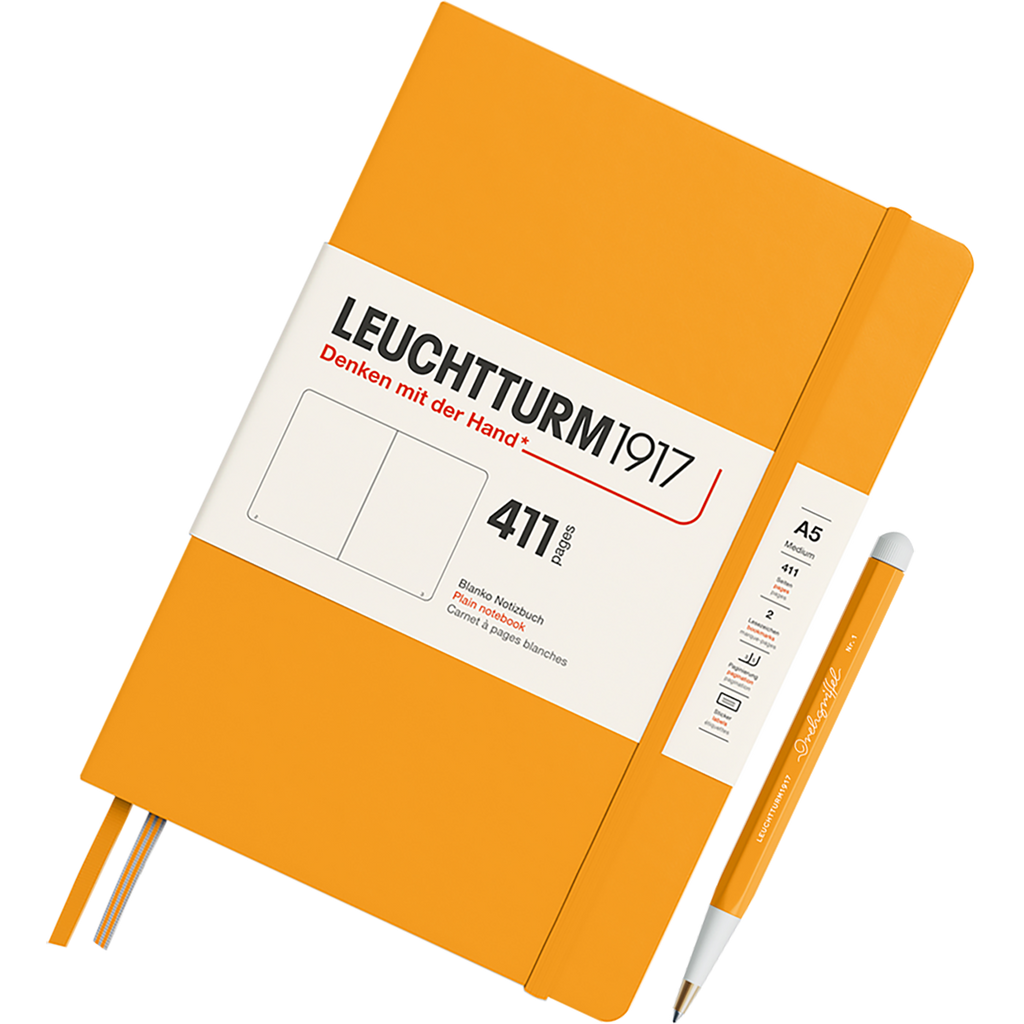Leuchtturm 1917 411 Hardcover Notebook - A5 - Plain-Pen Boutique Ltd