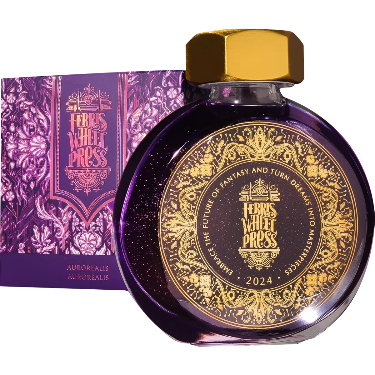 Ferris Wheel Press Ink Bottle - Aurorealis (2024 Limited Edition) - 38ml-Pen Boutique Ltd