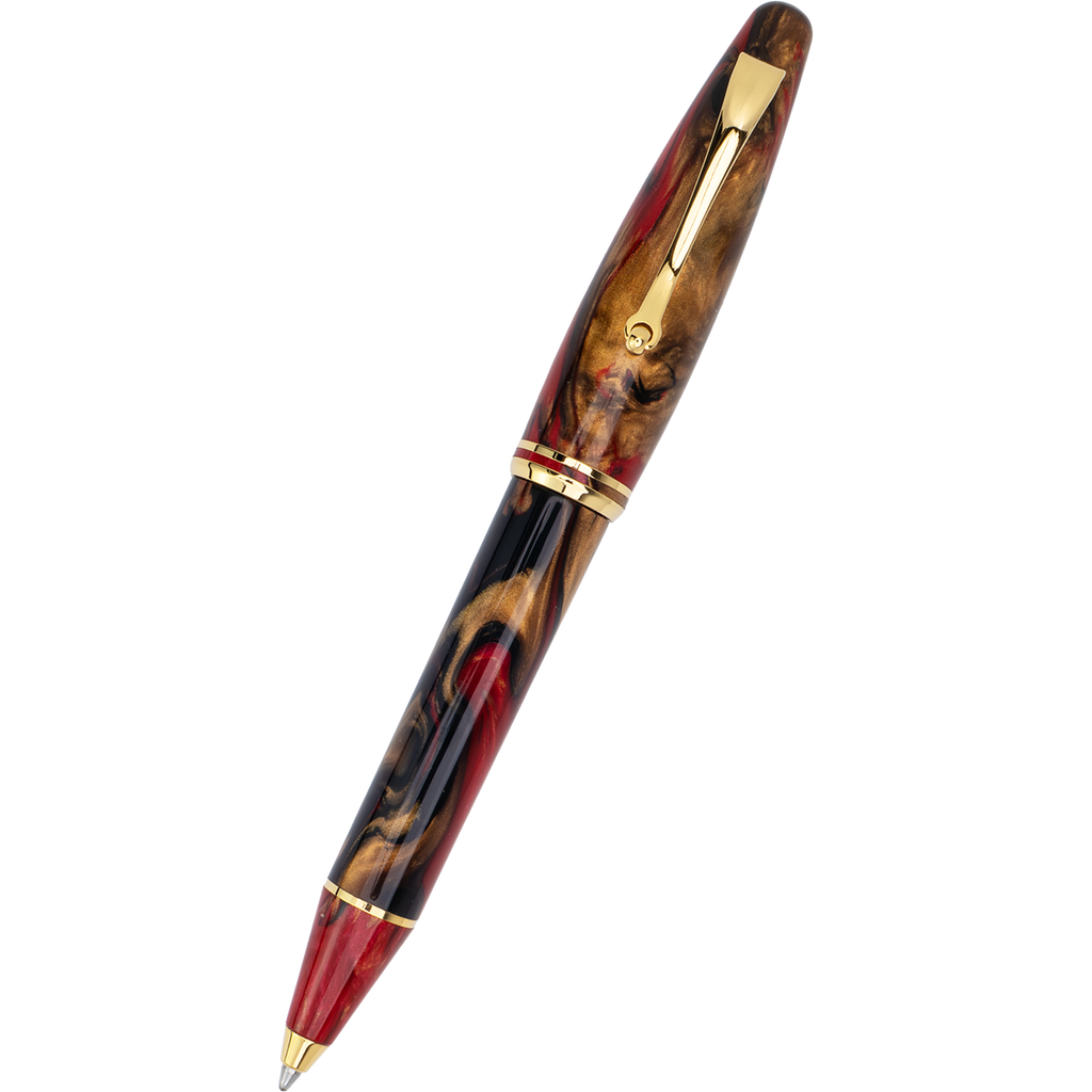 Maiora Ultra Ogiva Ballpoint Pen - Golden Rule - Gold Trim-Pen Boutique Ltd