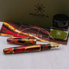 Maiora Ultra Ogiva Fountain Pen - Golden Rule - Gold Trim - 14K Gold Nib-Pen Boutique Ltd
