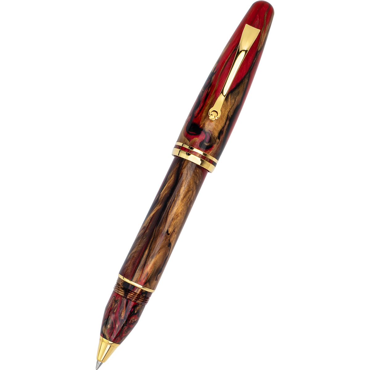 Maiora Ultra Ogiva Rollerball Pen - Golden Rule - Gold Trim-Pen Boutique Ltd