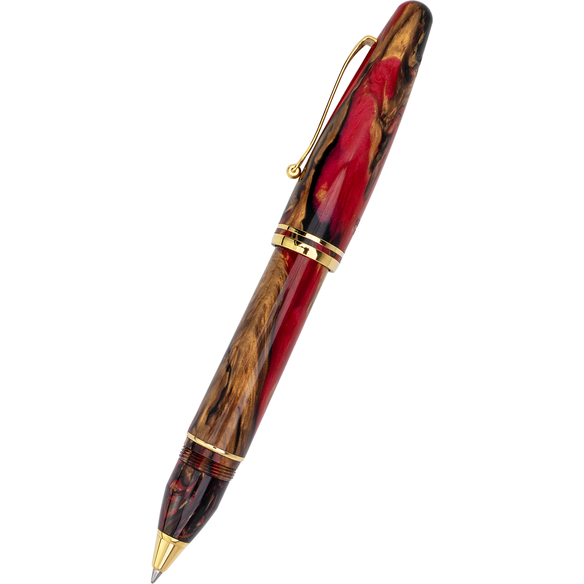 Maiora Ultra Ogiva Rollerball Pen - Golden Rule - Gold Trim-Pen Boutique Ltd