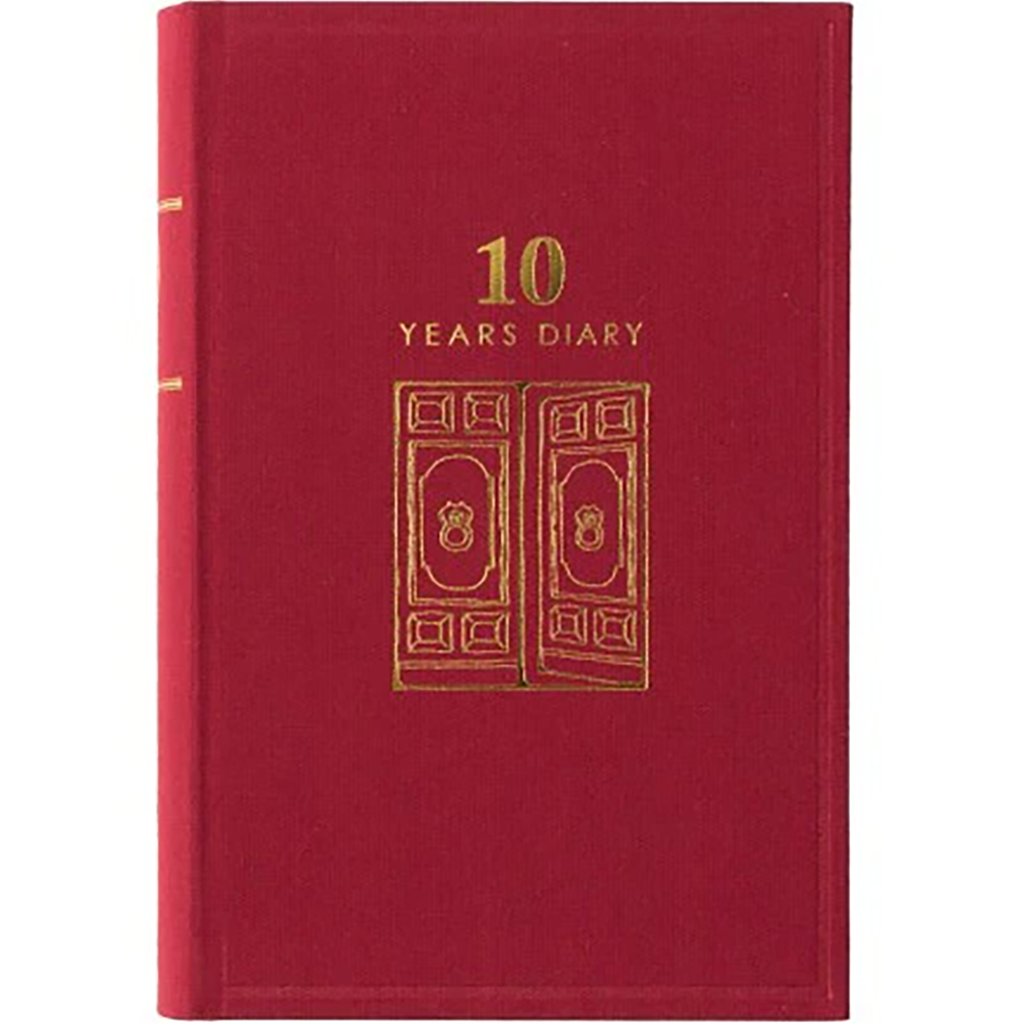 Midori 10 Years Gate Diary - Dark Red-Pen Boutique Ltd