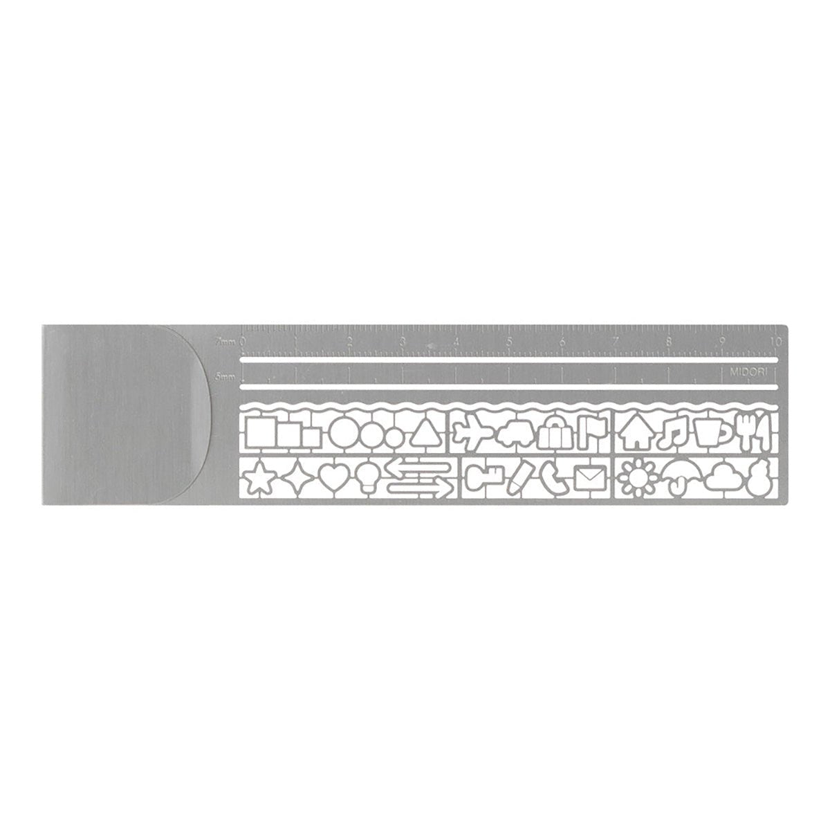 Midori Clip Ruler - Silver - Pen Boutique Ltd