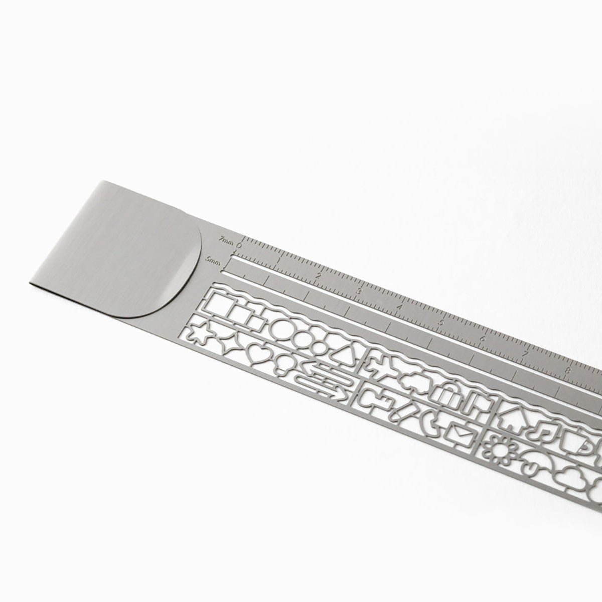 Midori Clip Ruler - Silver - Pen Boutique Ltd