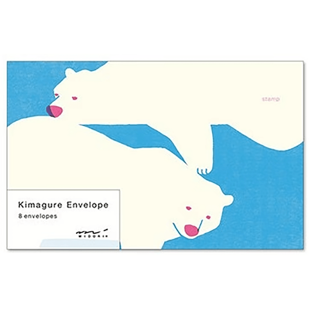 Midori Easy & Cozy Envelope - Kimagure Bear - Pen Boutique Ltd