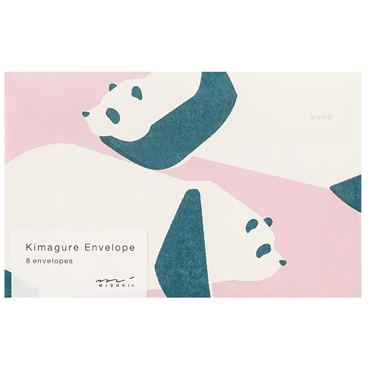 Midori Easy & Cozy Envelope - Kimagure Panda - Pen Boutique Ltd