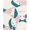 Midori Easy & Cozy Letter Pad - Kimagure Panda - Pen Boutique Ltd
