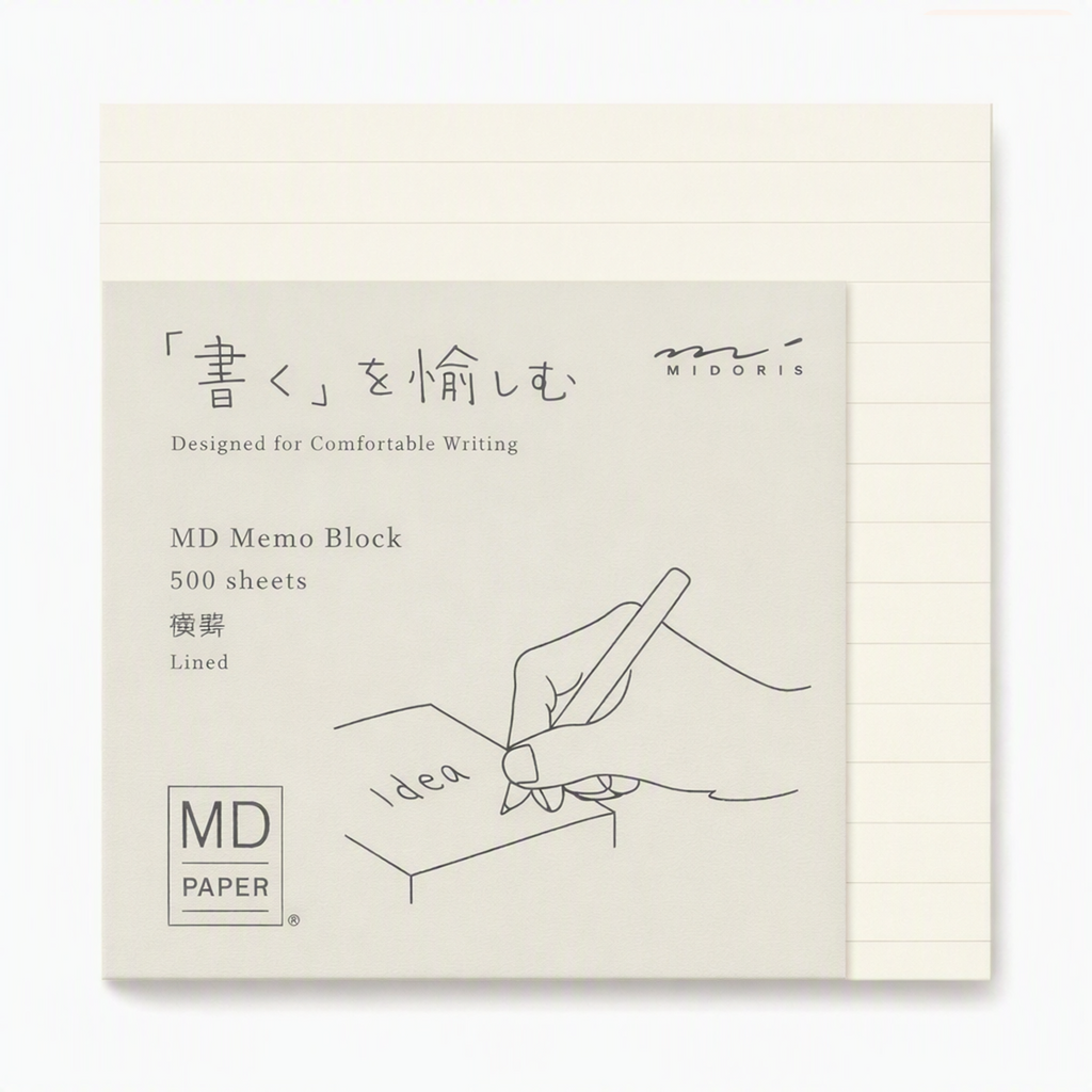 Midori MD Memo Block Lined-Pen Boutique Ltd