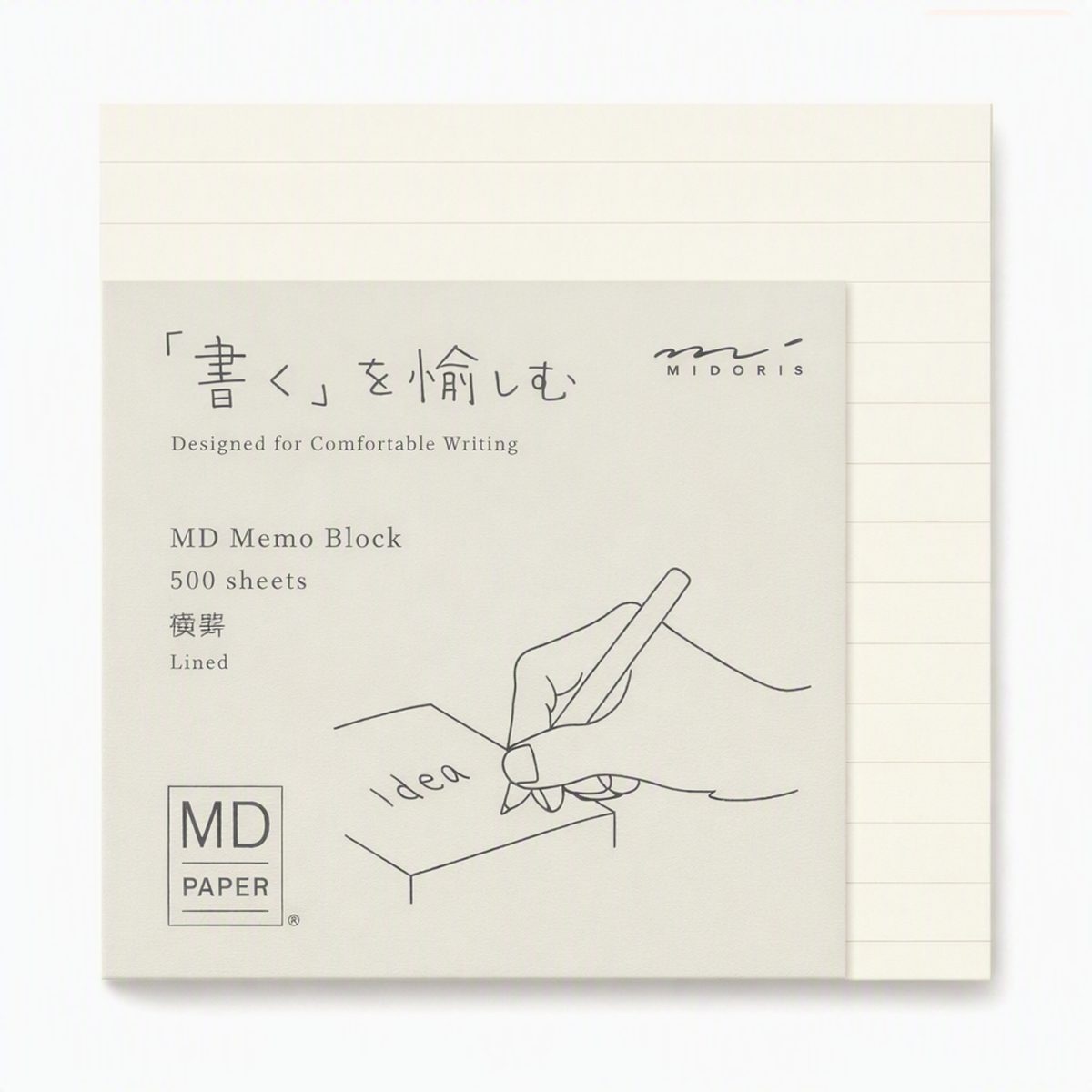 Midori MD Memo Block Lined-Pen Boutique Ltd