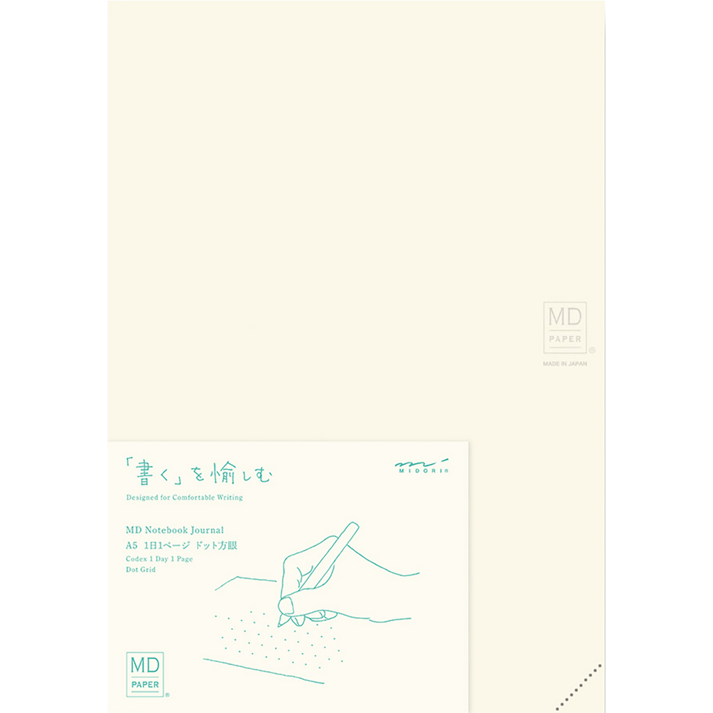 Midori Codex Notebook A5 – 180° Lay-Flat Binding, Premium Japanese Paper