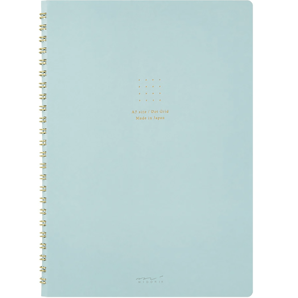 Midori Ring Notebook - Color Blue - Dot Grid - A5 - Pen Boutique Ltd