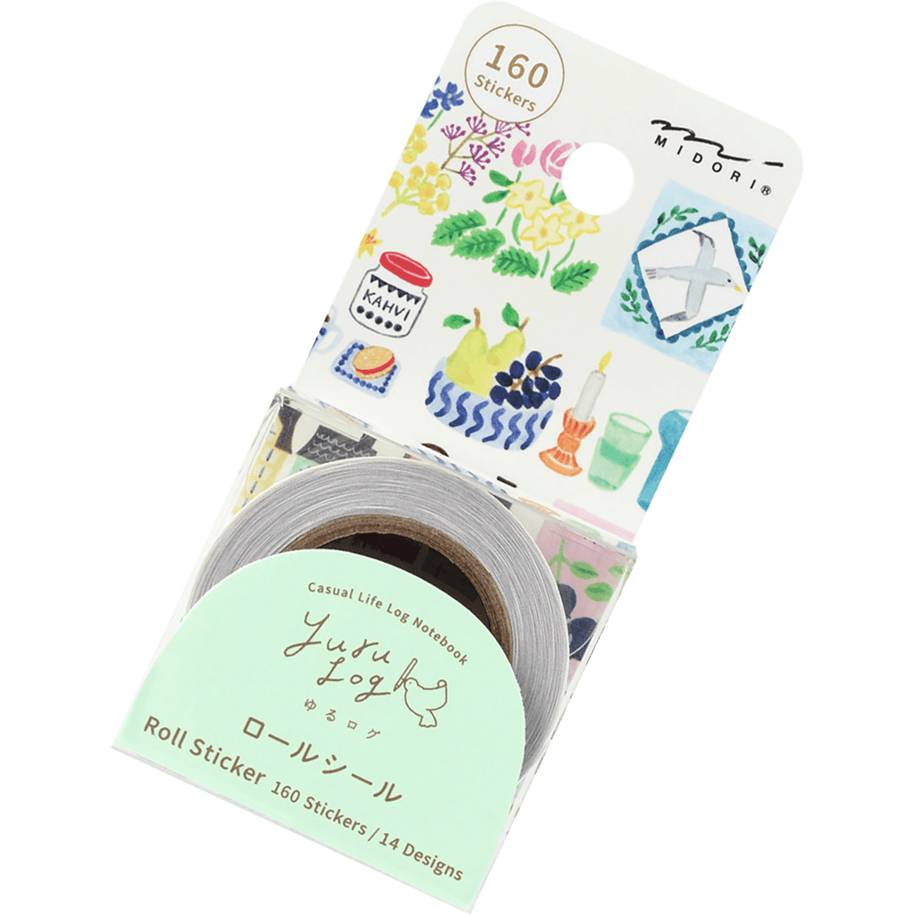 Midori Roll Sticker - Yuru Log Stamps - Pen Boutique Ltd