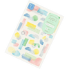 Midori Sticker Sheet - Yuru Log Collage Watercolor Motif - Pen Boutique Ltd