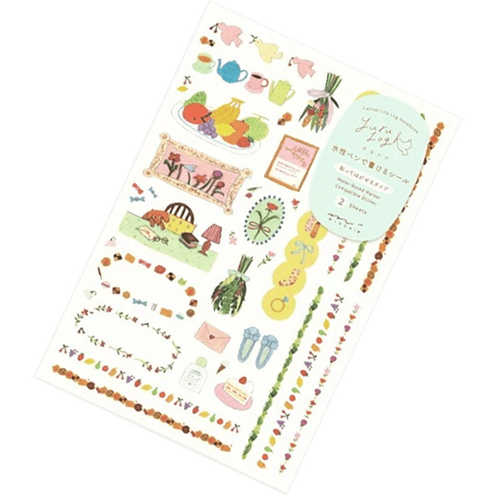 Midori Sticker Sheet - Yuru Log My Life - Pen Boutique Ltd