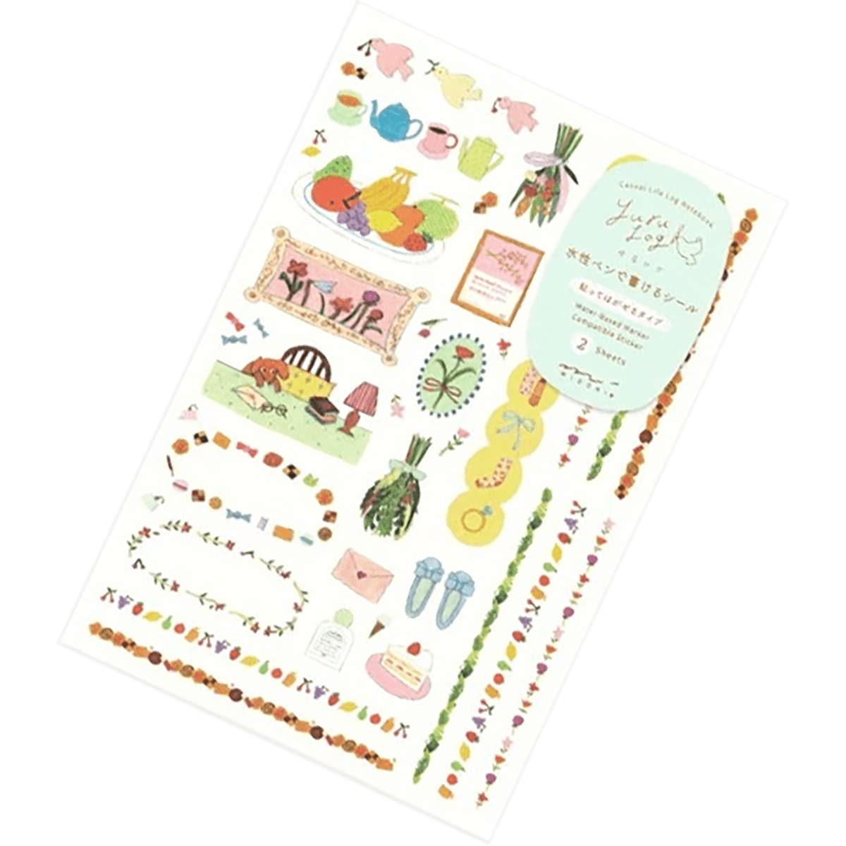Midori Sticker Sheet - Yuru Log My Life - Pen Boutique Ltd