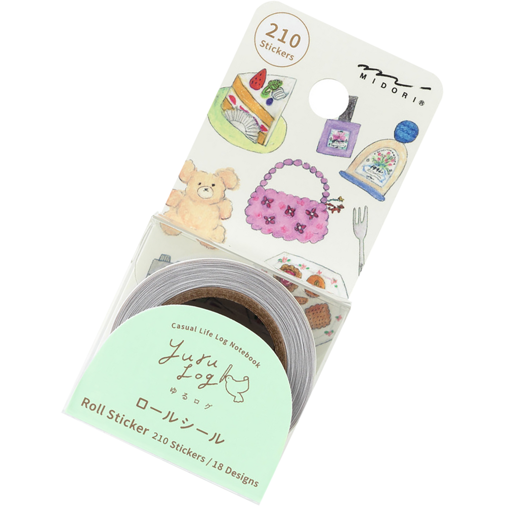 Midori Roll Sticker - Yuru Log Motifs