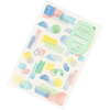 Midori Sticker Sheet - Yuru Log Collage Watercolor Motif