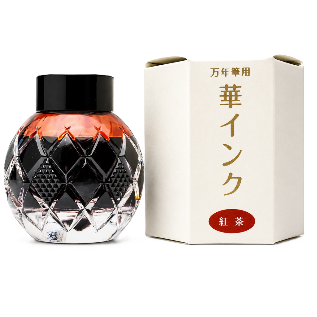 Mitasanshodo Botanical Flower Ink Bottle - Tea- 55ml-Pen Boutique Ltd