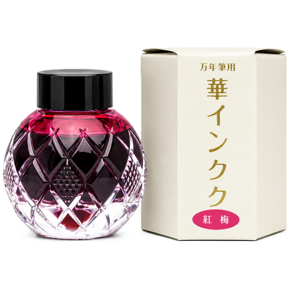 Mitasanshodo Botanical Flower Ink Bottle - Ume - 55ml-Pen Boutique Ltd