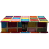 Monk Paper Batik Multicolor Patch Work Lokta Stationery Box Set-Pen Boutique Ltd