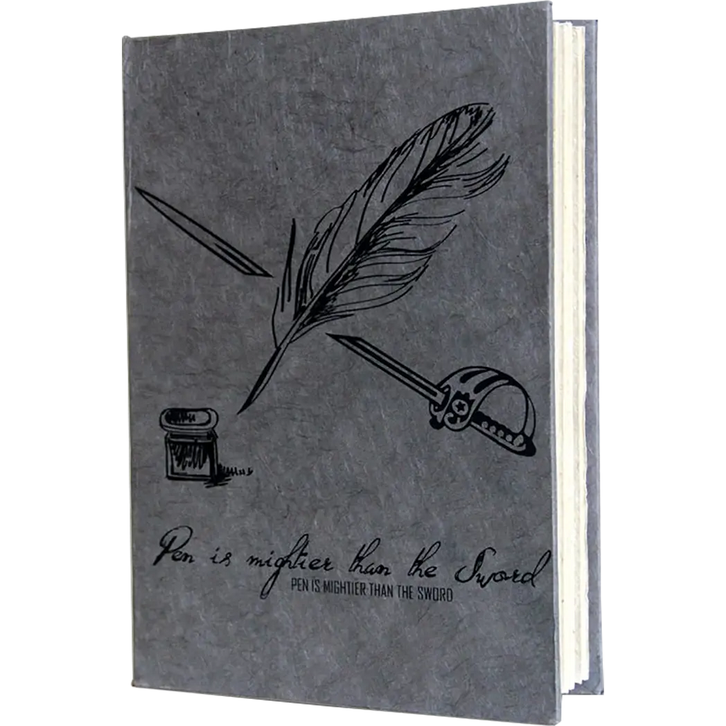 Monk Paper Charcoal Lokta Quotation Journal-Pen Boutique Ltd