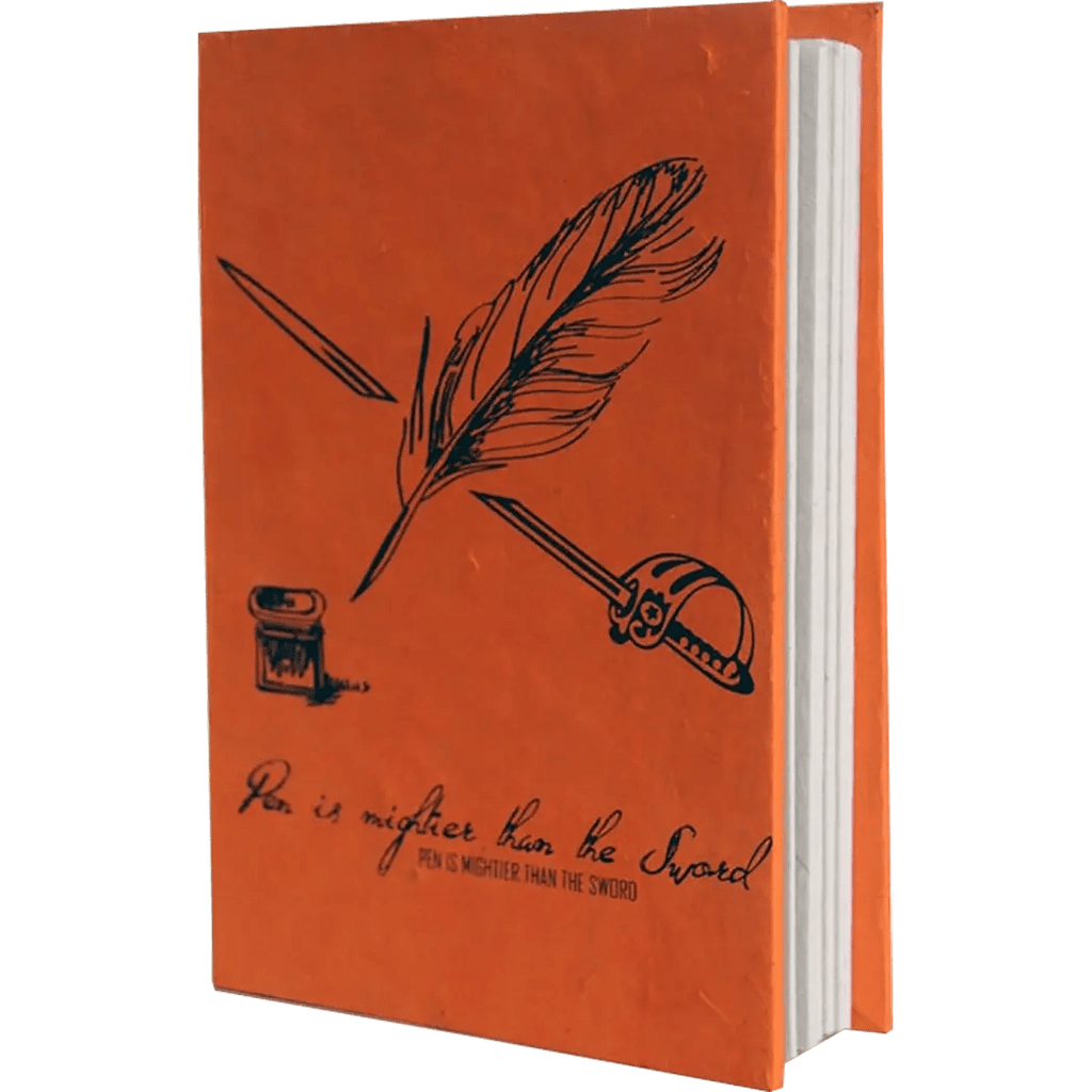 Monk Paper Lokta Quotation Journal - Tangerine - Pen Boutique Ltd