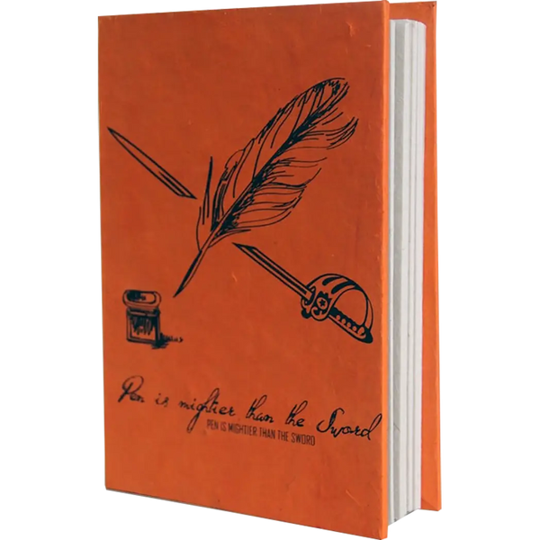Monk Paper Lokta Quotation Journal - Tangerine-Pen Boutique Ltd